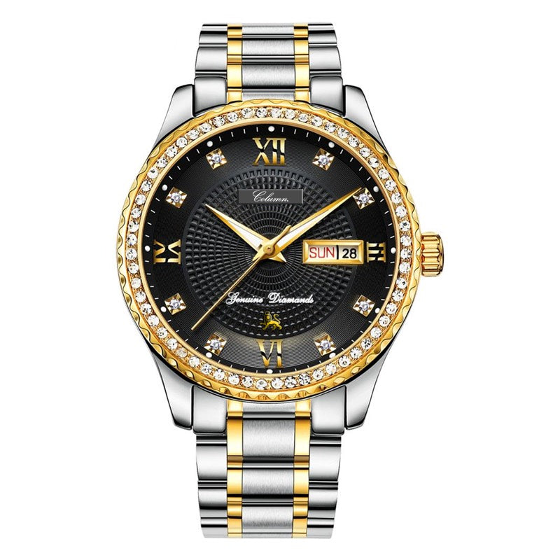 COLUMN Iced Night (Atlantic) Gemmed Quartz Watch