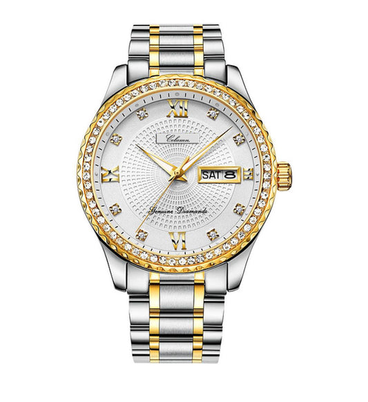 COLUMN Iced White (Arctic) Gemmed Quartz Watch