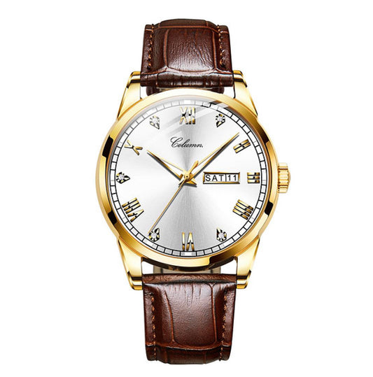 COLUMN Pablo (Executive) Leather Quartz Watch